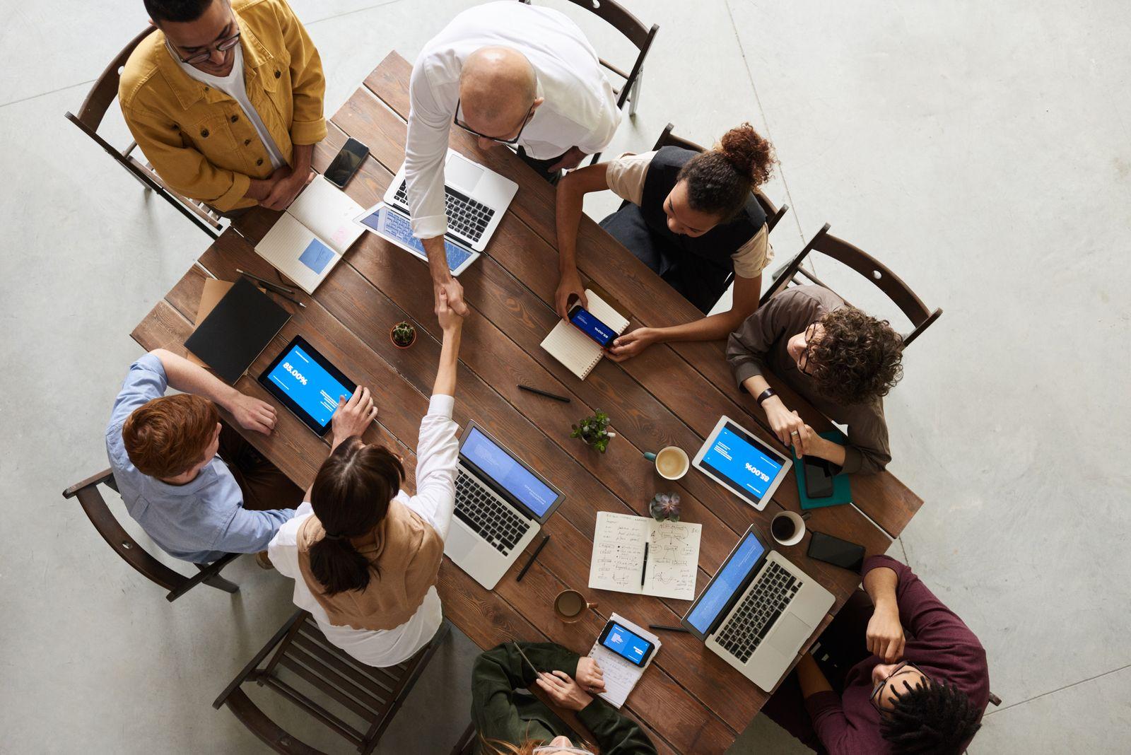 Delivery team collaborating on a programme